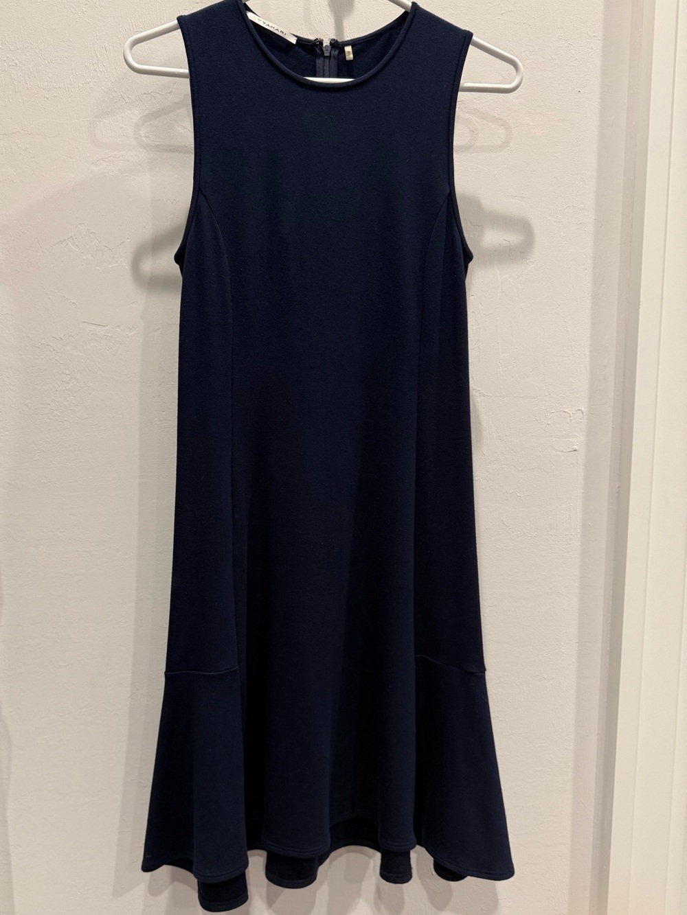 Tahari Sleeveless Navy Dress